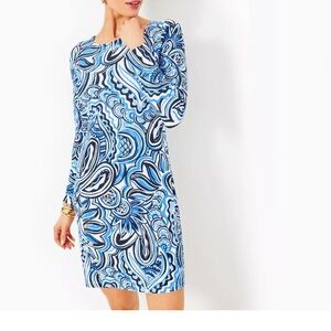 Lilly Pulitzer Maddox Straight Dress-Resort White Give It A Whirl-New In Pack